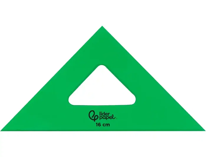 Liderpapel Escuadra de Acrílico Verde 16 cm Liderpapel Escuadra de Acrílico Verde 16 cm