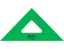 Liderpapel Escuadra de Acrílico Verde 16 cm