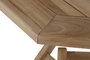 DKD Home Decor Set de Comedor de Teca con Mesa y 4 Sillas Plegables