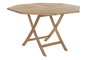 DKD Home Decor Set de Comedor de Teca con Mesa y 4 Sillas Plegables