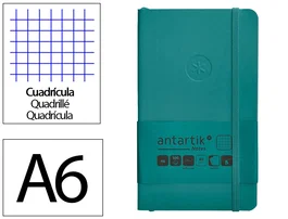 Antartik Cuaderno Antartik Notes A6 Verde Aguamarina Cuadriculado