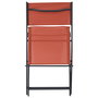 Home Deco Factory Silla Plegable Elba Terracota - Silla de Exterior con Estructura Metal y Asiento PP, Capacidad 110 kg