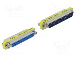 DeLOCK Adaptador D-Sub 37 pines macho a hembra 65110 Plata