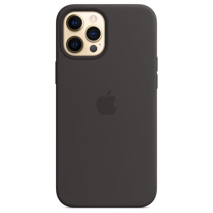 Apple Funda de Silicona con MagSafe para iPhone 12 Pro Max Black