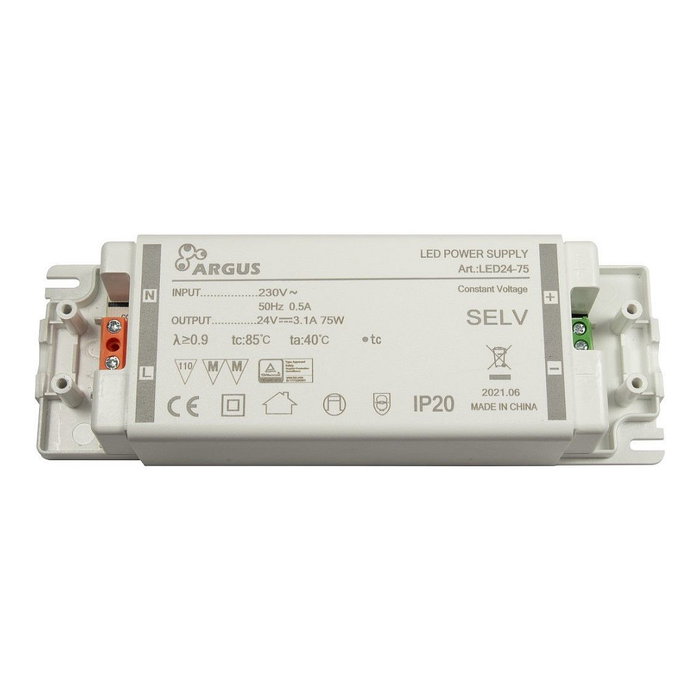 Inter-Tech LED Trafo LED24-75 75W 24V 3100mA IP20 Inter-Tech LED Trafo LED24-75 75W 24V 3100mA IP20