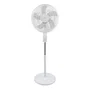 Haeger SF-16W.015A Ventilador de Pie con Aspas, Blanco, 40 cm, 4462.2 m³/h, 5 Aspas, 3 Velocidades, Oscilación 90°, Ajuste de Altura, 53.61 dB