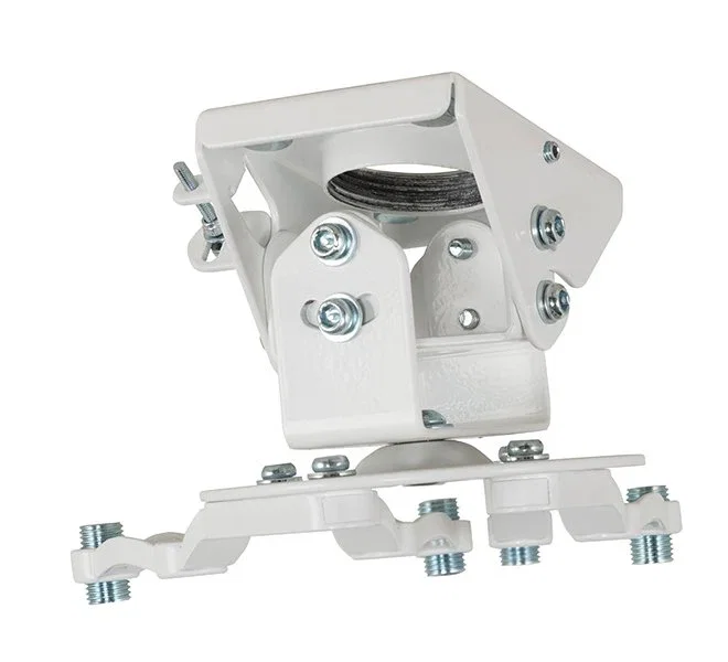 B-Tech BT899 Soporte para Proyector de Techo, Blanco, Capacidad 25 kg, Giro 360°, Inclinación -13° a +13°