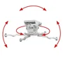 B-Tech BT899 Soporte para Proyector de Techo, Blanco, Capacidad 25 kg, Giro 360°, Inclinación -13° a +13°