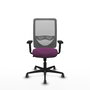 PIQUERAS Y CRESPO Silla de oficina Zulema con mecanismo Sincro, Morado y Gris