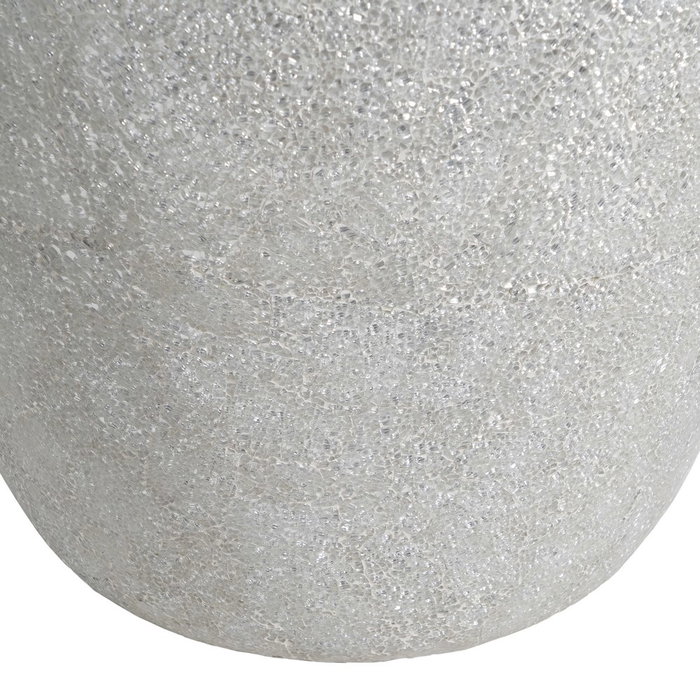 Jarrón Blanco Fibra de Vidrio Decoración 46 X 46 X 70,50 cm