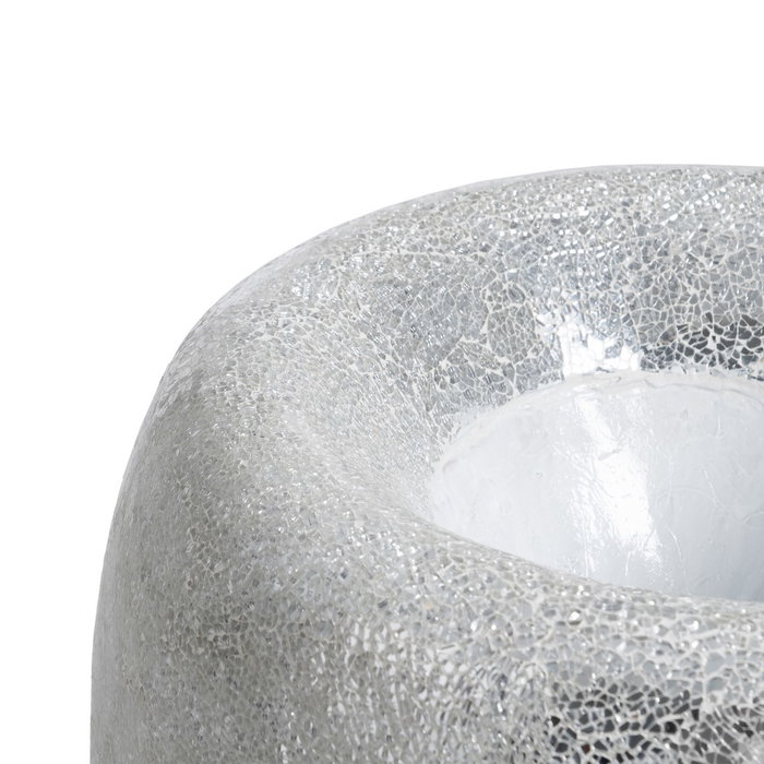 Jarrón Blanco Fibra de Vidrio Decoración 46 X 46 X 70,50 cm