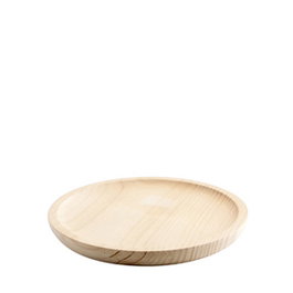 Arc Plato de Madera con Diseño de Pulpo, Diámetro 18 cm - Plato Pulpo Madera