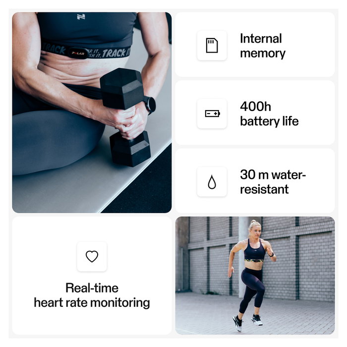 Polar H10 Monitor de Frecuencia Cardíaca Pecho ANT+ Bluetooth Negro Talla M-XXL