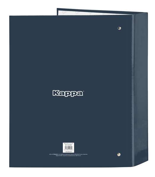 Carpeta de anillas Kappa Dark navy Azul marino A4 27 x 33 x 6 cm Carpeta de anillas Kappa Dark navy Azul marino A4 27 x 33 x 6 cm