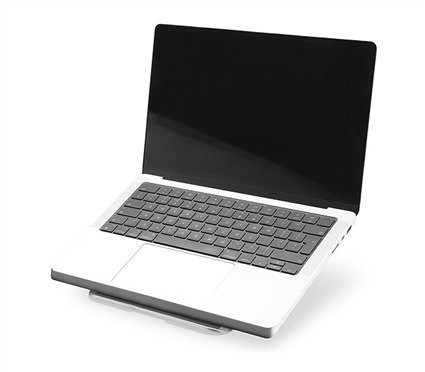 One For All DM0050 Elevador de Laptop Universal Plegable y Portátil con Silicona Antideslizante y Refrigeración