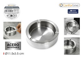 Confortime Cenicero Acero Inoxidable Doble Pared 11.5 cm (24 Unidades)