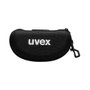 uvex Estuche textil negro para protección ocular con mosquetón