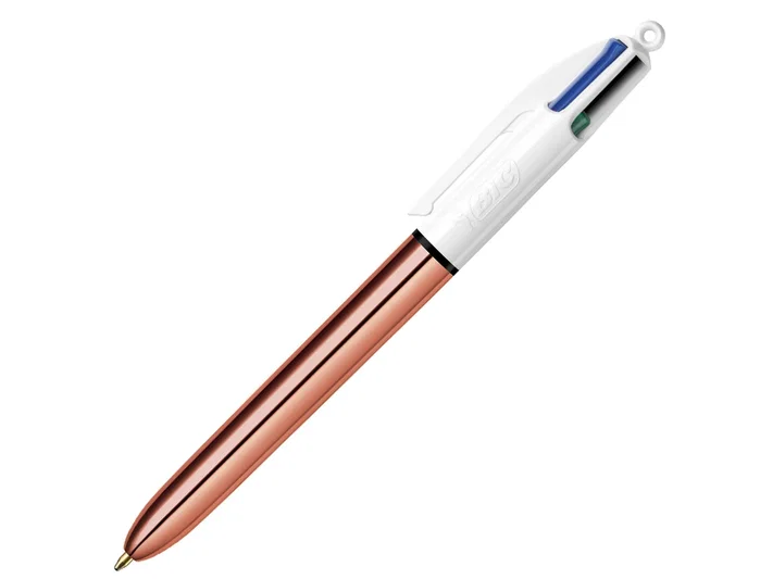 BIC Bolígrafo 4 Colores Shine Gold Rose Oro Rosa