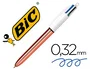 BIC Bolígrafo 4 Colores Shine Gold Rose Oro Rosa