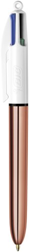 BIC Bolígrafo 4 Colores Shine Gold Rose Oro Rosa