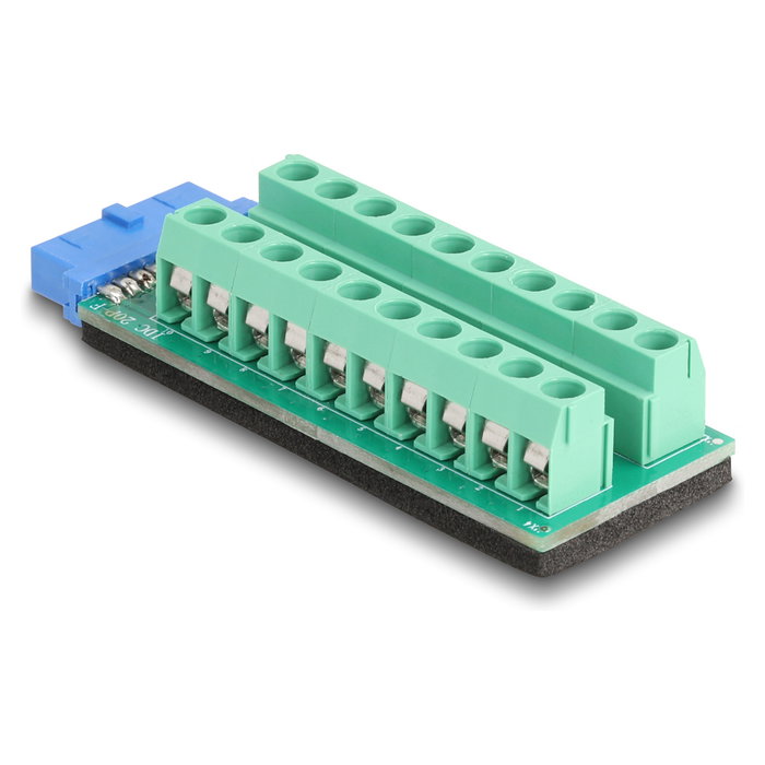 DeLOCK Adaptador USB Pfostenbuchse a bloque de terminales 67191 de 20 pines DeLOCK Adaptador USB Pfostenbuchse a bloque de terminales 67191 de 20 pines
