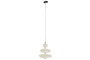 DKD Home Decor Lámpara de Techo India Lamps 2c25 LED Blanco Roto