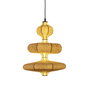 DKD Home Decor Lámpara de Techo India Lamps 2c25 LED Blanco Roto