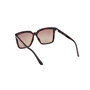 Guess Gafas GU00099 Gafas de Sol Mujer Cuadradas Polarizadas Marrón 55 mm