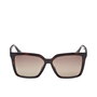 Guess Gafas GU00099 Gafas de Sol Mujer Cuadradas Polarizadas Marrón 55 mm