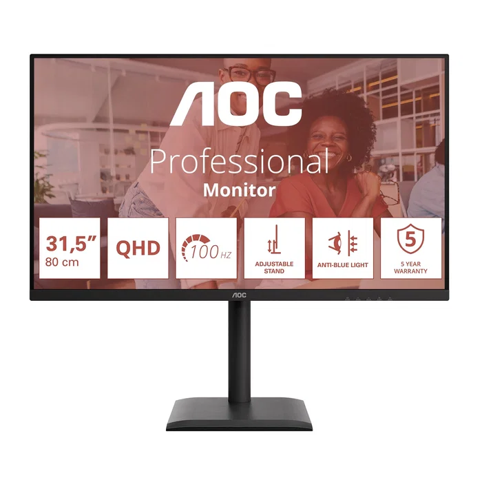 AOC Q32E4U Monitor 31,5 pulg. QHD IPS 100Hz Negro AOC Q32E4U Monitor 31,5 pulg. QHD IPS 100Hz Negro