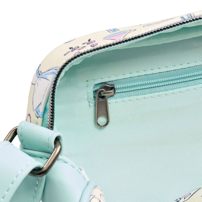 Loungefly Bolso Bandolera Alicia en el País de las Maravillas Disney Pastel AOP
