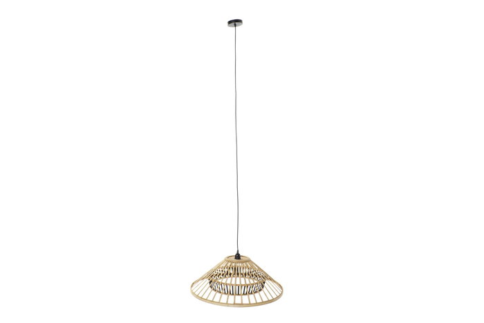 DKD Home Decor Lámpara Techo Bambú Marrón 60 x 60 x 26 cm DKD Home Decor Lámpara Techo Bambú Marrón 60 x 60 x 26 cm