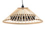 DKD Home Decor Lámpara Techo Bambú Marrón 60 x 60 x 26 cm