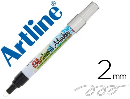 Artline Glass Marker Blanco para Cristal con Borrado en Seco o Húmedo Artline Glass Marker Blanco para Cristal con Borrado en Seco o Húmedo