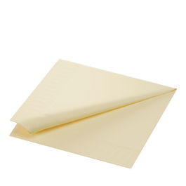 Duni Tisu Doble Capa Servilletas Vainilla, 40 cm x 40 cm, Paquete de 1250 Unidades