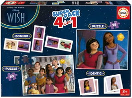 EDUCA BORRAS Superpack Wish (Dominó + 2 Puzzles + Identic)