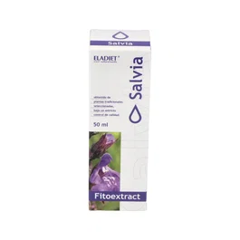 ELADIET Ext. Salvia 50Ml - Extracto Hidroalcohólico de Salvia 1:1 - Complemento Alimenticio para el Bienestar en la Menopausia