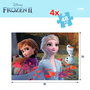 Puzzle Infantil Frozen Doble cara 4 en 1 48 Piezas 35 x 1,5 x 25 cm (6 Unidades)