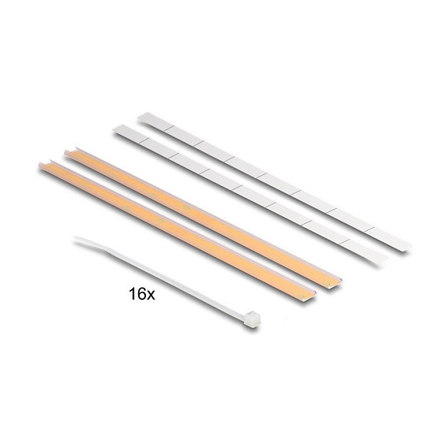DeLOCK Panel de Conexión D-Typ de 19 Pulgadas, Patchpanel con Entlastungsschiene, 16 Puertos, 1U, Negro, Montaje en Rack, 78.1 mm