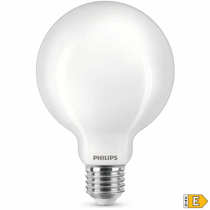 Philips Bombilla LED Equivalente 60W E27 Blanco Cálido No Regulable Cristal