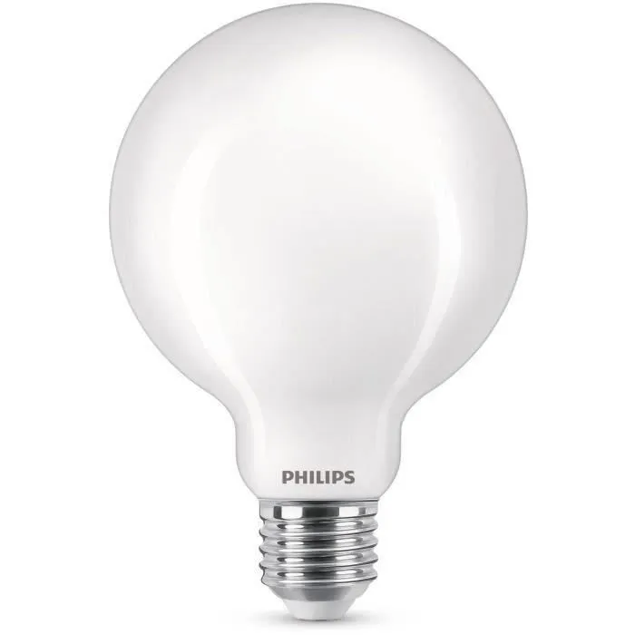 Philips Bombilla LED Equivalente 60W E27 Blanco Cálido No Regulable Cristal