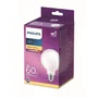 Philips Bombilla LED Equivalente 60W E27 Blanco Cálido No Regulable Cristal