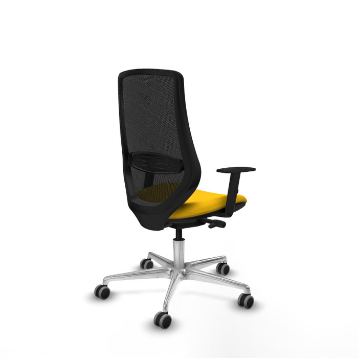 PIQUERAS Y CRESPO Silla de oficina Mardos con mecanismo Sincro/Traslack, Amarillo/Negro PIQUERAS Y CRESPO Silla de oficina Mardos con mecanismo Sincro/Traslack, Amarillo/Negro