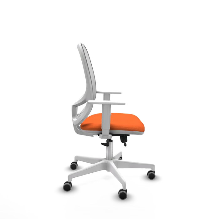 PIQUERAS Y CRESPO Silla de oficina Cilanco Naranja y Blanco