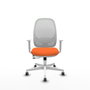 PIQUERAS Y CRESPO Silla de oficina Cilanco Naranja y Blanco