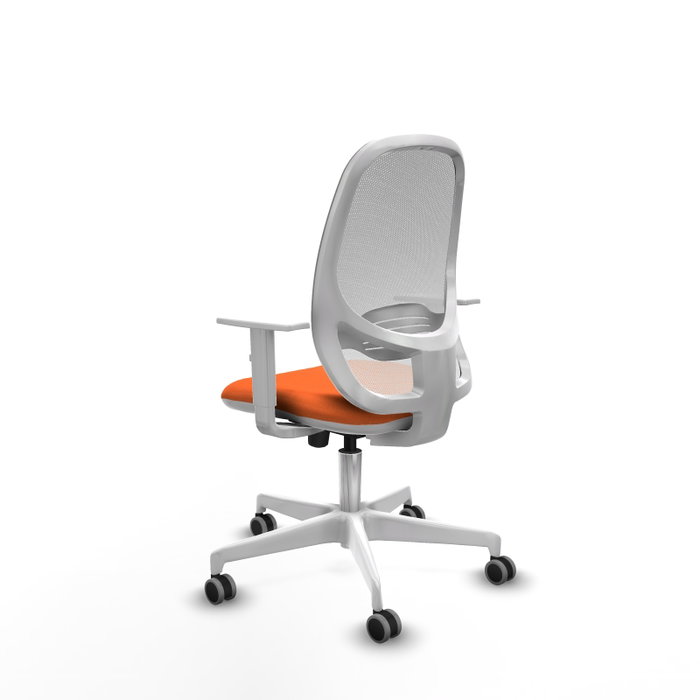 PIQUERAS Y CRESPO Silla de oficina Cilanco Naranja y Blanco