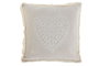 DKD Home Decor Cojín de Algodón Bordado Crudo 45x45 cm