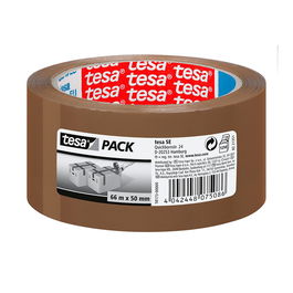 Tesa Cinta de embalar marrón polipropileno 46 micras 50 mm x 66 m