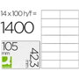 Q-connect Etiqueta adhesiva KF10656 105x42,3 mm DIN A4