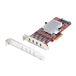 StarTech Tarjeta PCIe USB-C de 4 Puertos 10Gb P10Q4C-USB-CARD-LP